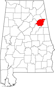 Calhoun County Alabama Map