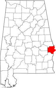 Russell County Alabama Map
