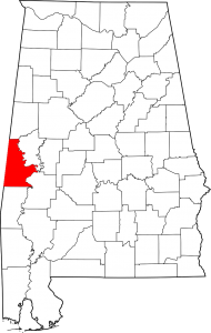 Sumter County Alabama Map