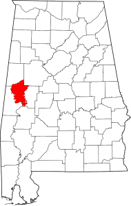 Greene County Alabama Map