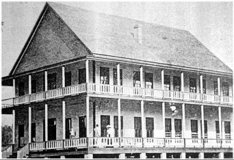 Shelby Springs Hotel Site of "General Hospital, Shelby Springs" during the Civil War Photo made before it was destroyed by fire on May 15, 1906