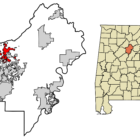 Location of Springville Alabama in St. Clair County, Alabama