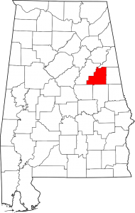 Clay County Alabama Map