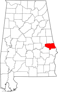 Lee County Alabama Map