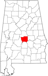 Autauga County Alabama Map