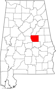 Coosa County Alabama Map