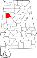 Fayette County Alabama Map