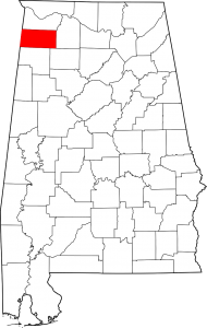 Franklin County Alabama Map