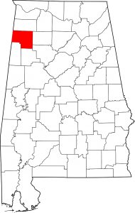 Marion County Alabama Map