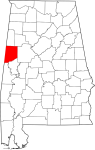 Pickens County Alabama Map