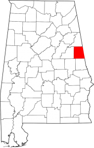 Randolph County Alabama Map