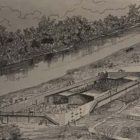 Cahaba Alabama Prison aka Castle Morgan, 1863-65. Drawn from memory by Jesse Hawes