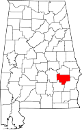 Bullock County Alabama Map