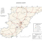 Monroe County Alabama Map