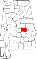 Elmore County Alabama Map