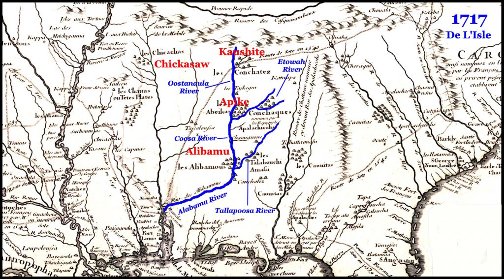 The original Creek Confederacy was in the Alabama-Coosa River Basin